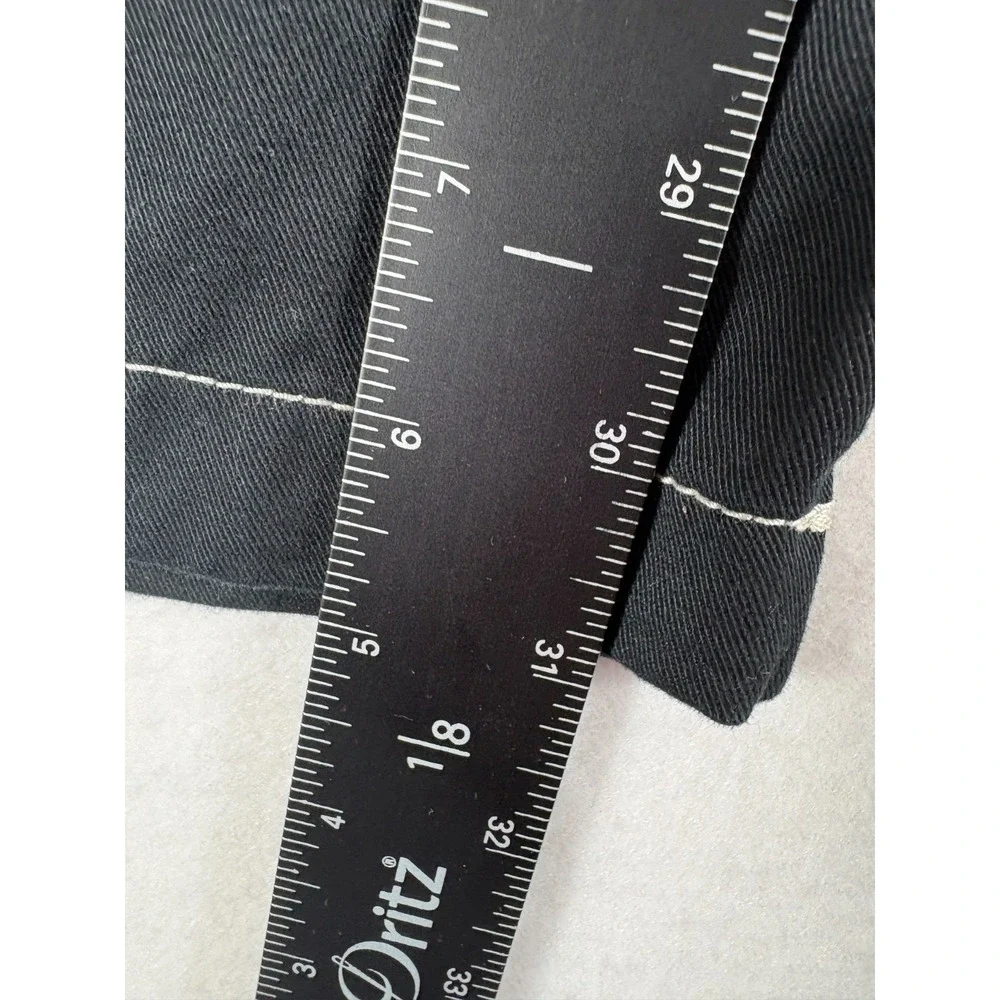True Religion Cargo Pants Men 32 Black Cotton Dark Wash Straight Leg Casual Wear